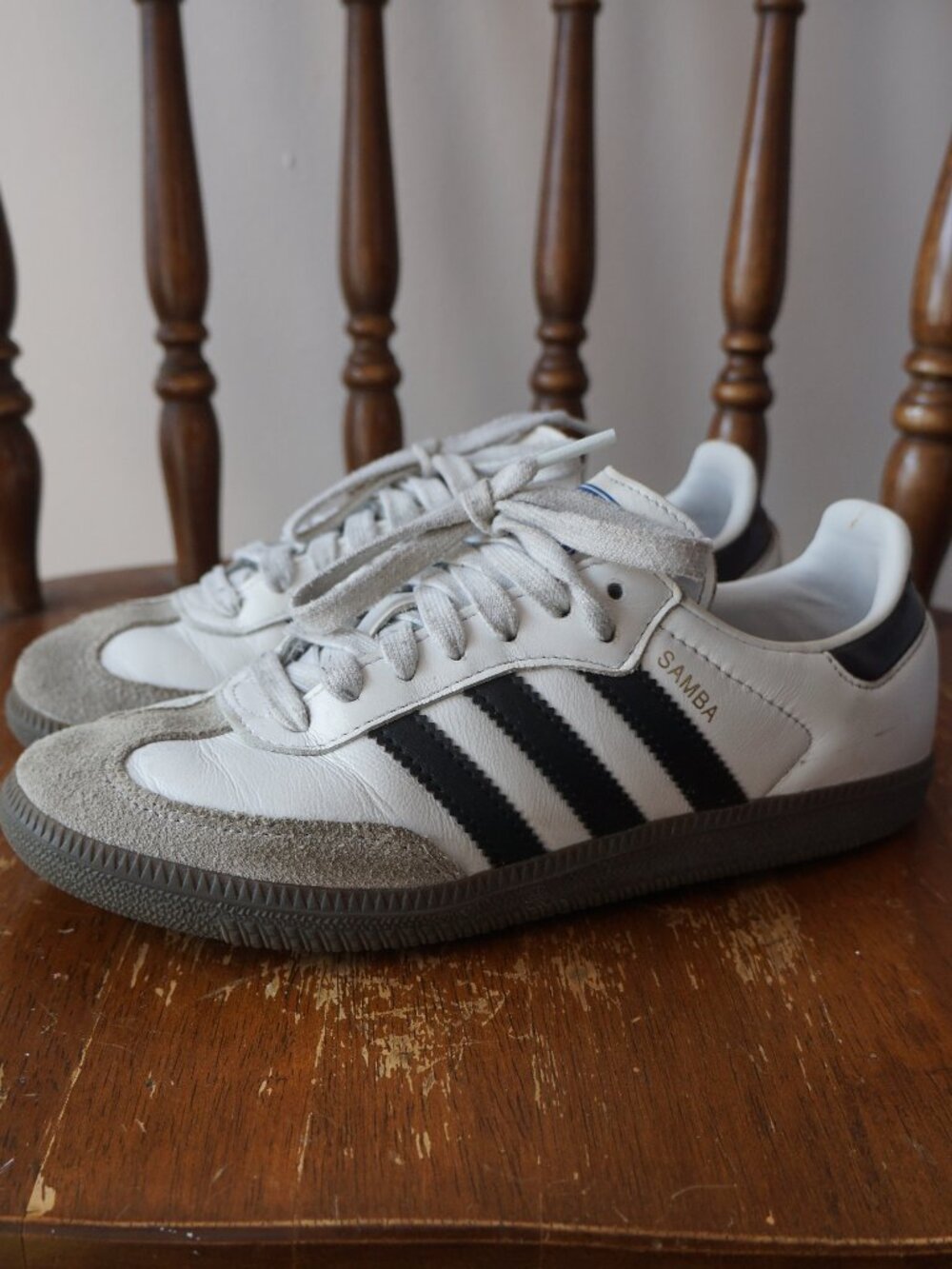 Adidas Samba Black & White Sneakers 🖤🤍  Womens 6